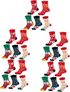 NOLITOY 25 Pares De Meias De Natal Presentes Masculinos Calcetines De Algodon Para Hombre Meias De Desenho Animado Meias Femininas Presentes Masculinos Meias Térmicas Meias Masculinas