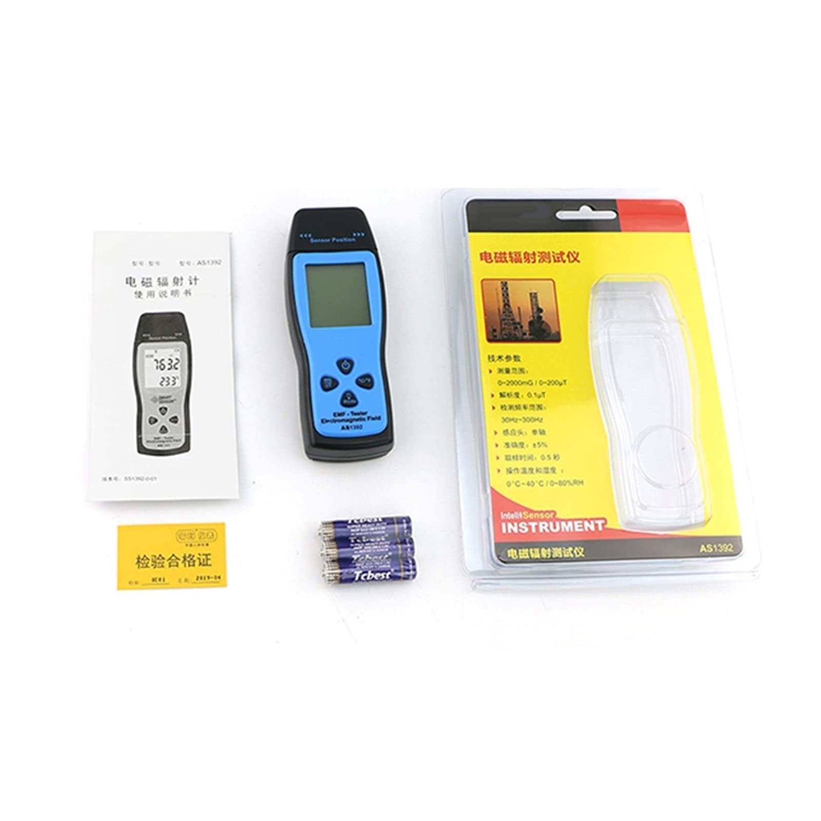 Licznik Geigera, AS1392 EMF. Metr LCD Promieniowanie Dosymetr Mini. EMF. Tester detektor promieniowania elektromagnetycznego Dozimeter Tester
