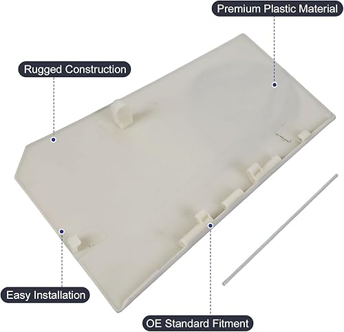 Miniatura 7 de Tapa de tapa de llenado de combustible para puerta, tapa de tapa de llenado de combustible gris con pasador de bisagra de puerta compatible con Ram