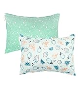 Vista 46 de ALVABABY Paquete de 2 fundas de almohada de algodón orgánico para niños pequeños, fundas de almohada para niños de 13 x 18 pulgadas o 12 x 16