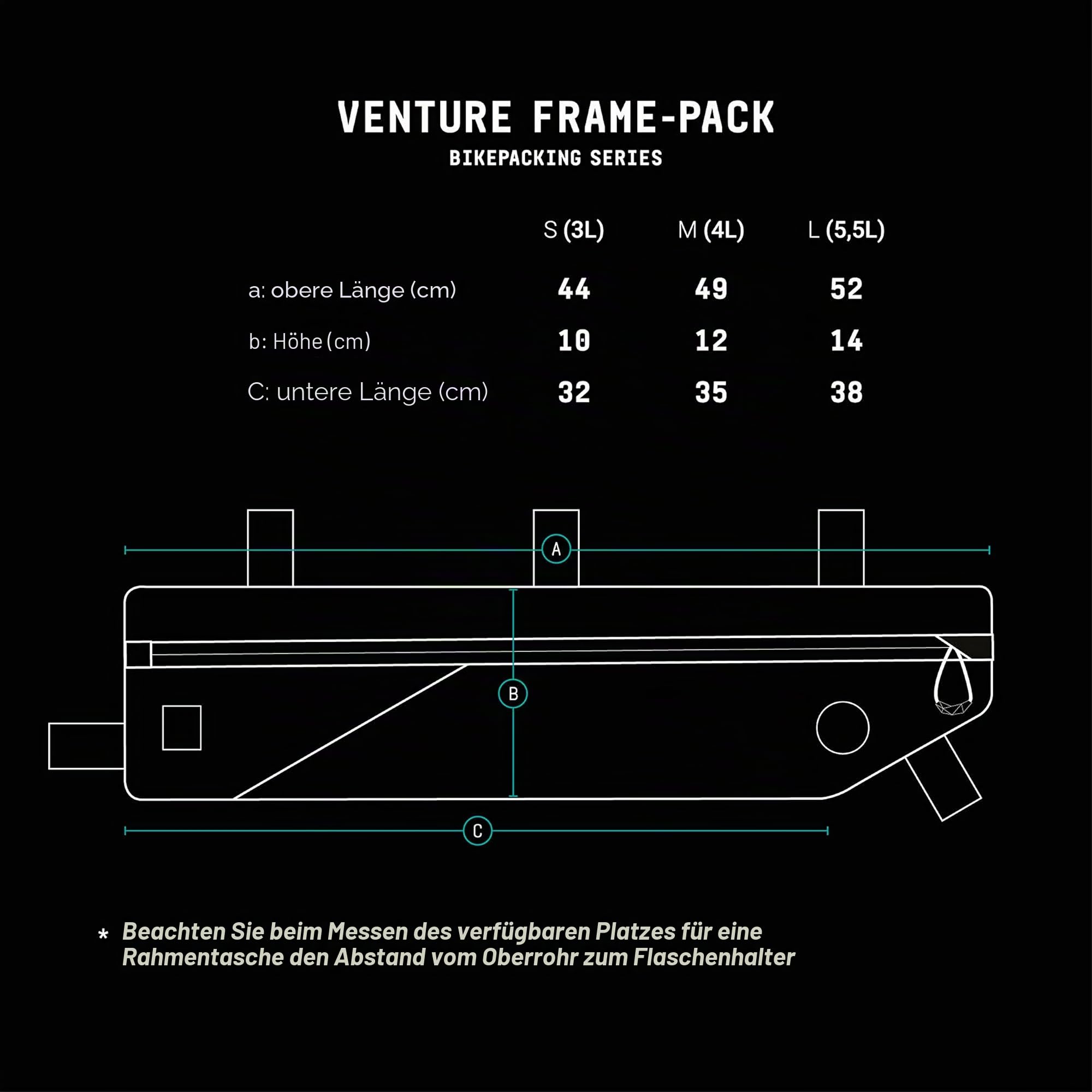 AGU Tube Fahrrad Rahmentasche 3L, Rahmentasche Fahrrad für Bikepacking, Wasserabweisend, Reflektierend Polyester, Einfache Montage, 100% Recyceltes Polyester - Reflective Mist