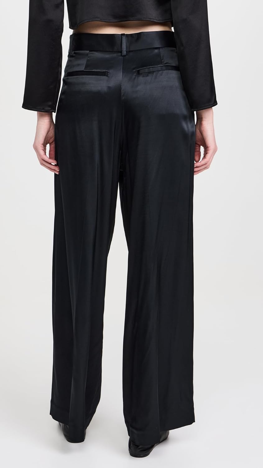 Madewell Women's Super Wide Harlow Pants Stretch Satin