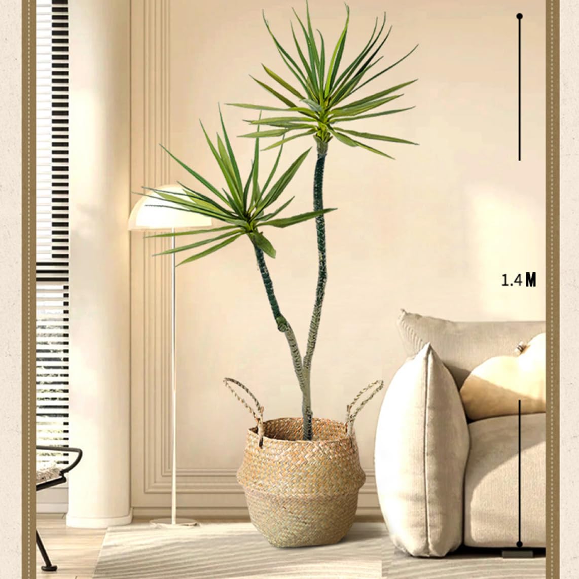 Amazon｜HGJH フェイクグリーン 大きい 160cm 大型 観葉植物 フェイク