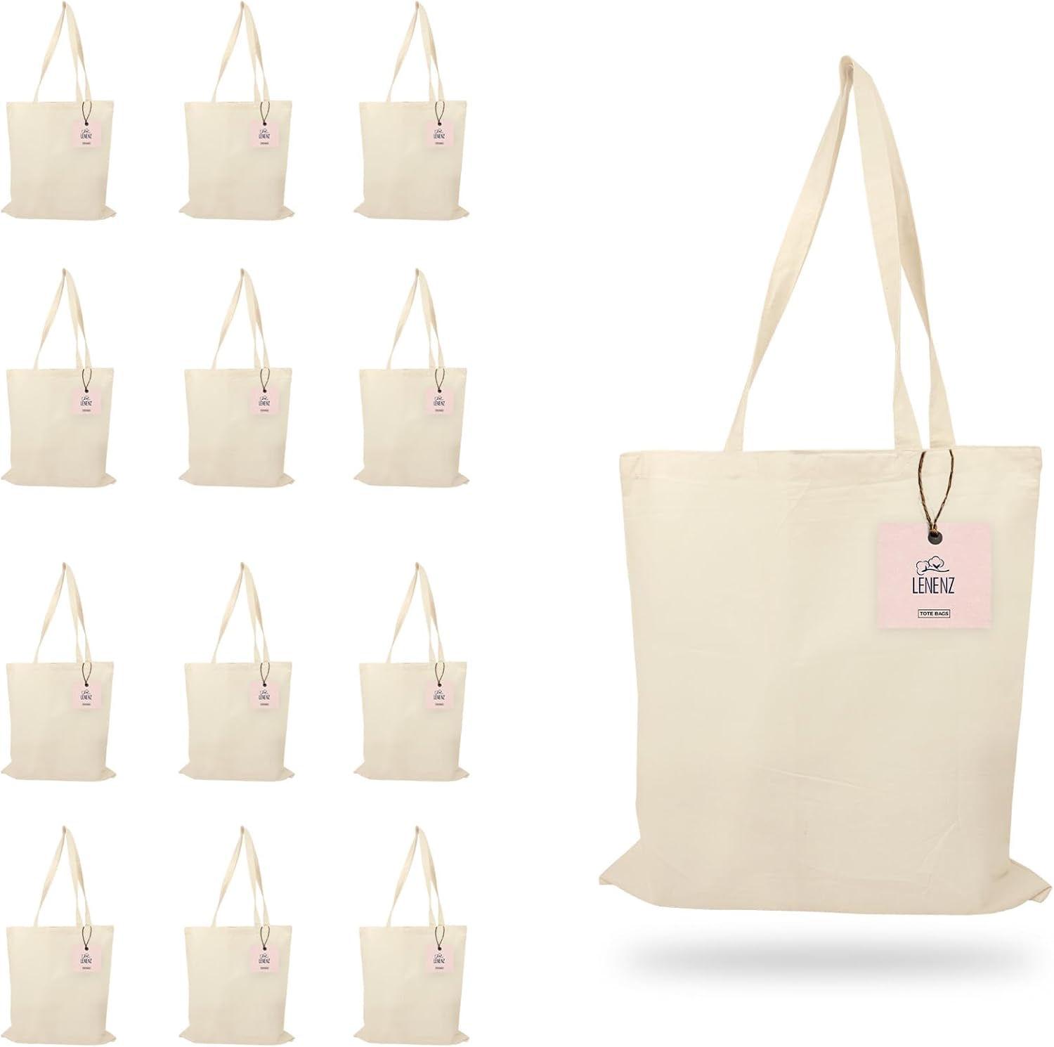 Reusable 6 and 12 pack tote bags for women shopping