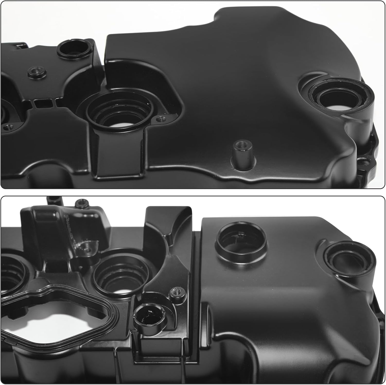 3.5L Turbo Engine Aluminum Valve Covers Compatible with 2014-2019 Lincoln MKT 2014-2019 Flex 2015-2019 Explorer Replace# FG1Z-6582-E