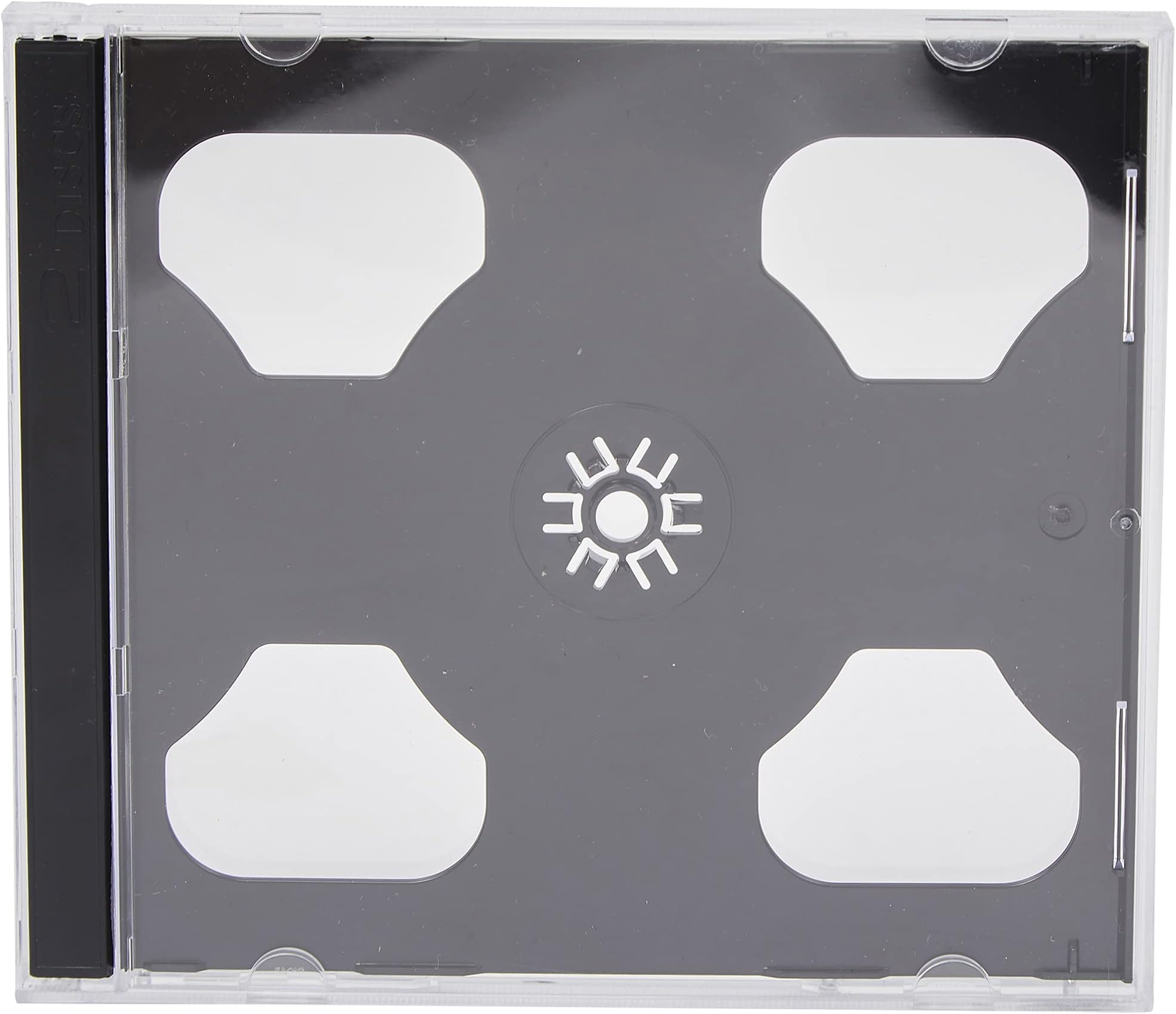 5 x Dragon Trading Double Disc Cases With Black Tray To Hold 2 CD DVD Blu Ray Discs. Double Black Jewel Cases.Professional Quality To Store All Formats Of Discs. Hold Two Discs
