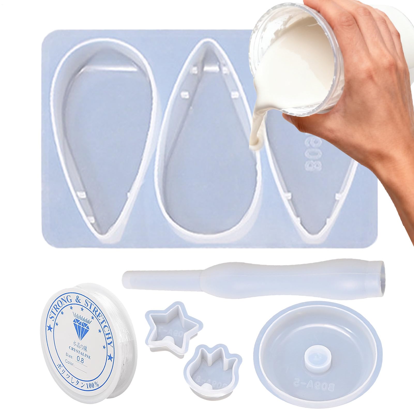 Moule silicone pour créer un dessous de théière arbre en plâtre
