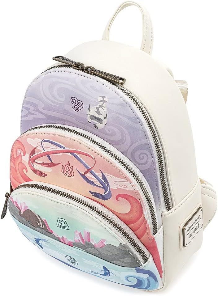 Loungefly EXCLUSIVE - NICKELODEON AVATAR 4 ELEMENTS MINI BACKPACK, Red, Medium (NICBK0029)