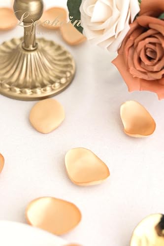 Miniatura 3 de Lookein 300 pétalos de rosa de satén para boda, cesta de niña de las flores, centros de mesa, corredor del pasillo, confeti para fiestas, despedida