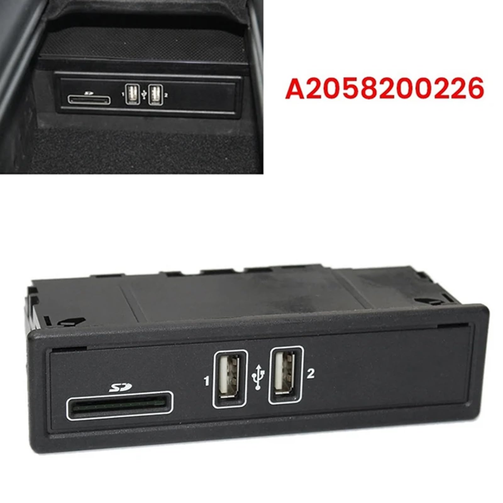 Adattatore USB di ricambio per lettore di schede con presa USB per lettore multimediale W205 W213 W253 C180 C260 GLC200 E180 Plug Media Reader