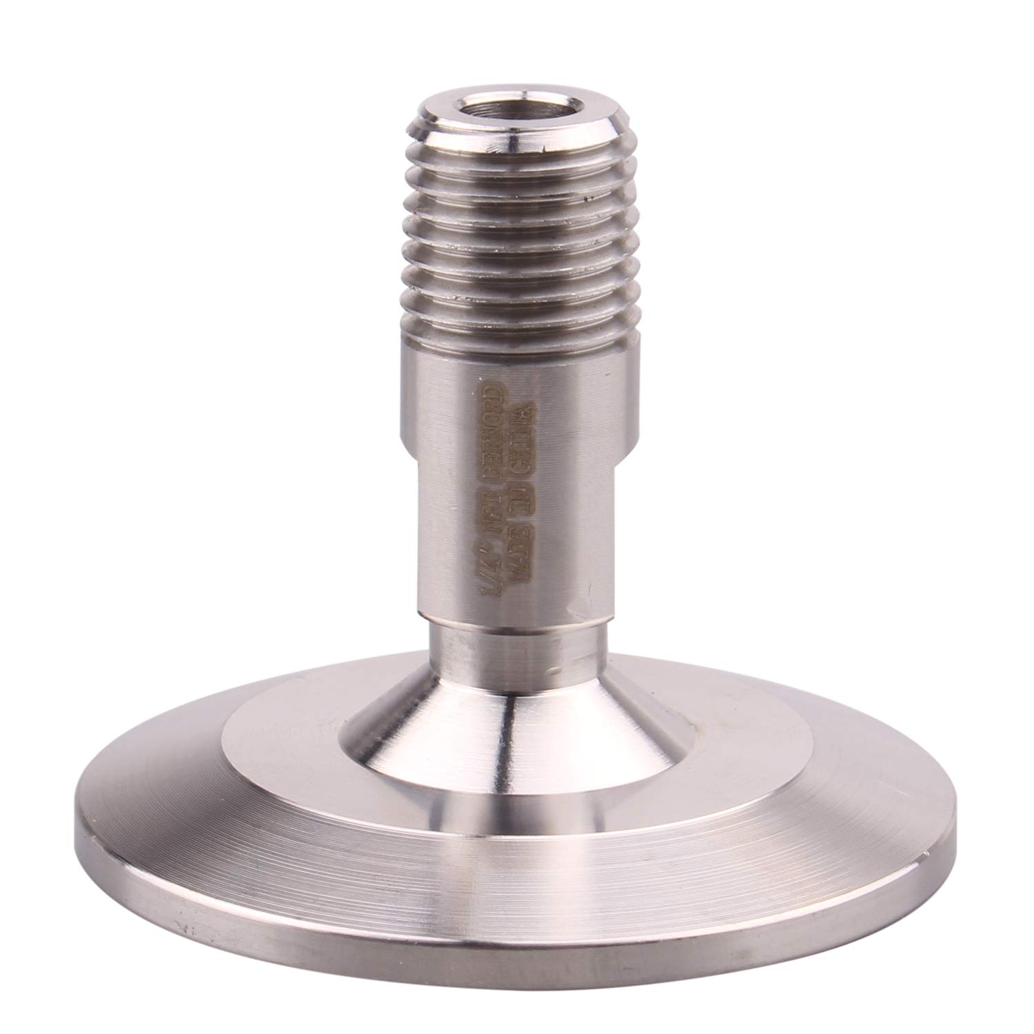 DERNORD 1.5''Tri clamp Adapter to 1/4 inch MNPT Thread Ferrule Sanitary Pipe Fitting