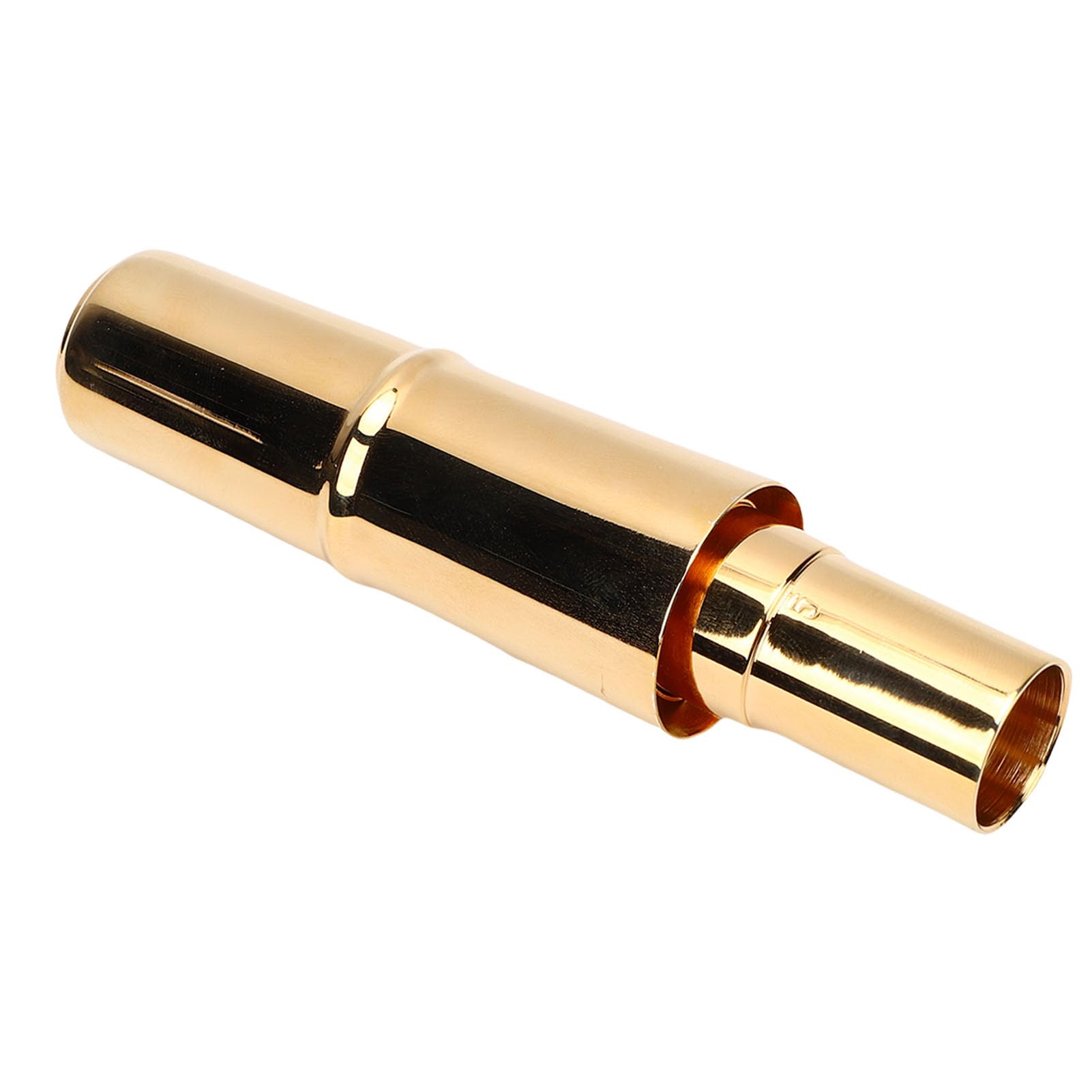 Bocchino per Sassofono Tenore, Bocchini per Sax in Ottone Sib, Bocchino per Sax Tenore con Cappuccio e 3 Componenti, Ideale per Principianti, Professionisti, Banda Jazz e Banda Musicale