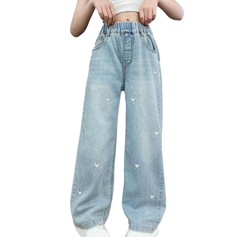 Amazon.com: Casual Baggy Jeans 2025 Big Girls Wide Leg Jeans