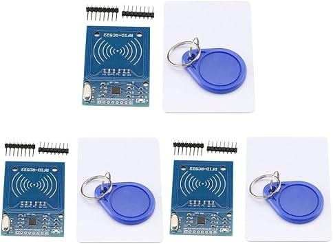 3PCS RFID Module FRC RC522 MFRC522 IC Card Reader Module + S50 Contactless IC Tag + Card Key Mifare