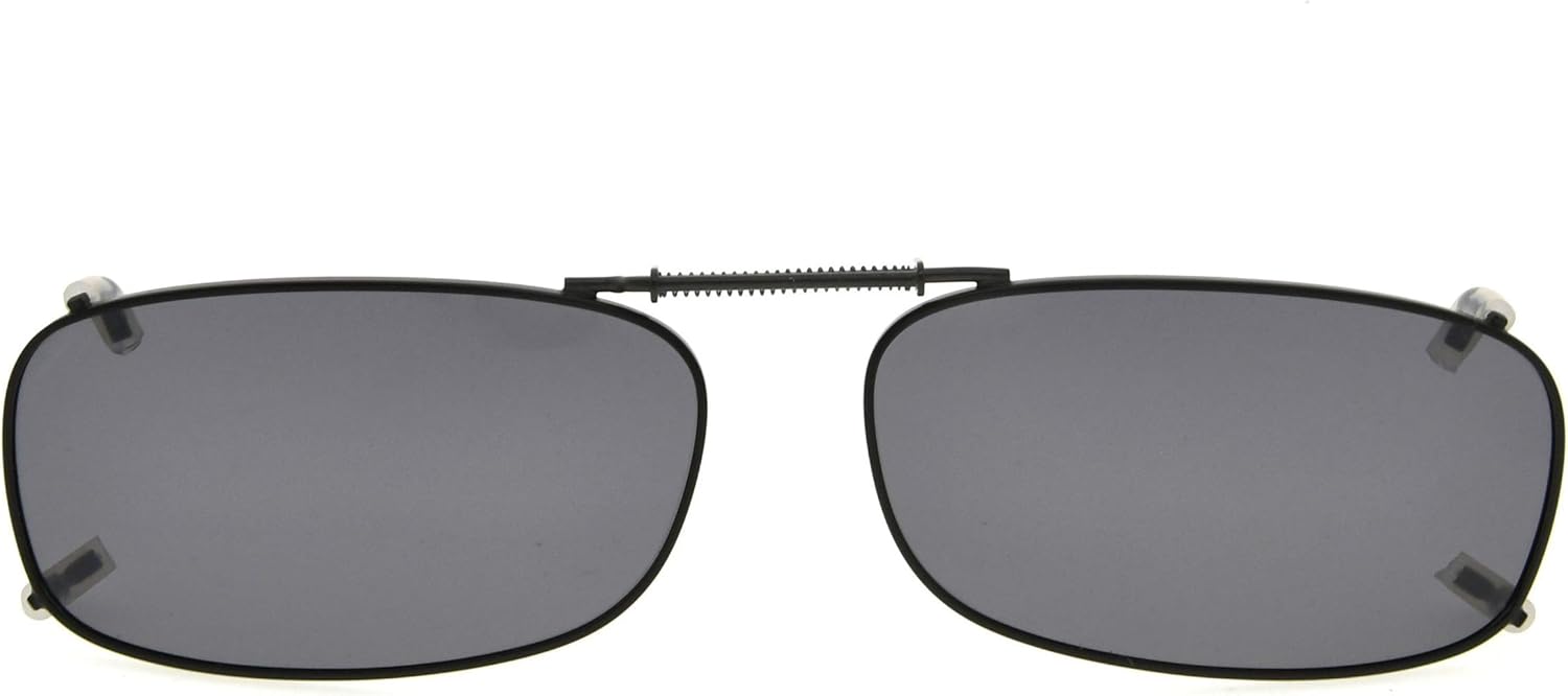 Eyekepper Metal Frame Rim Polarized Lens Clip On Sunglasses 2" x1 1/8" - Image 2