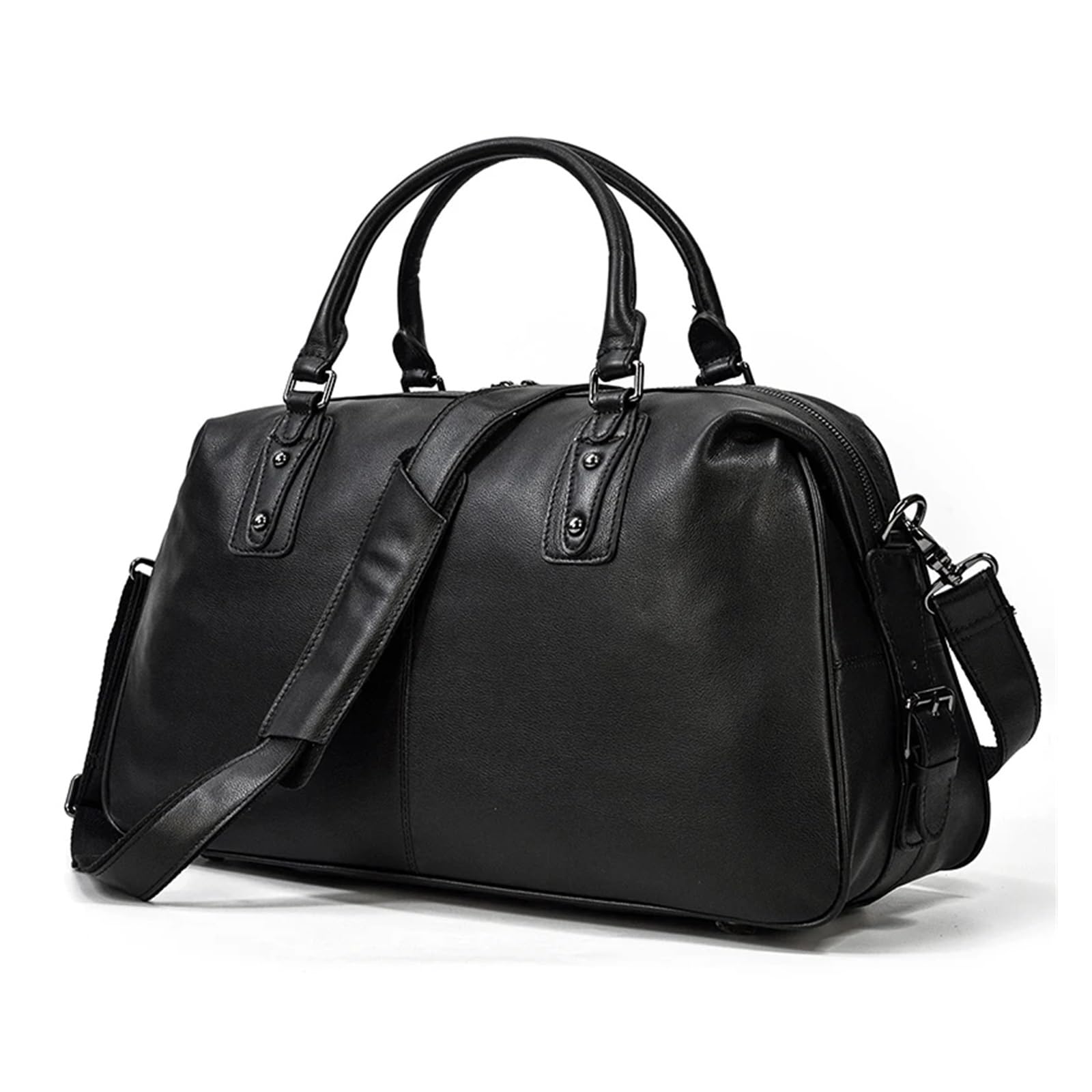 Sac de voyage en cuir de vache souple idéal pour le week-end