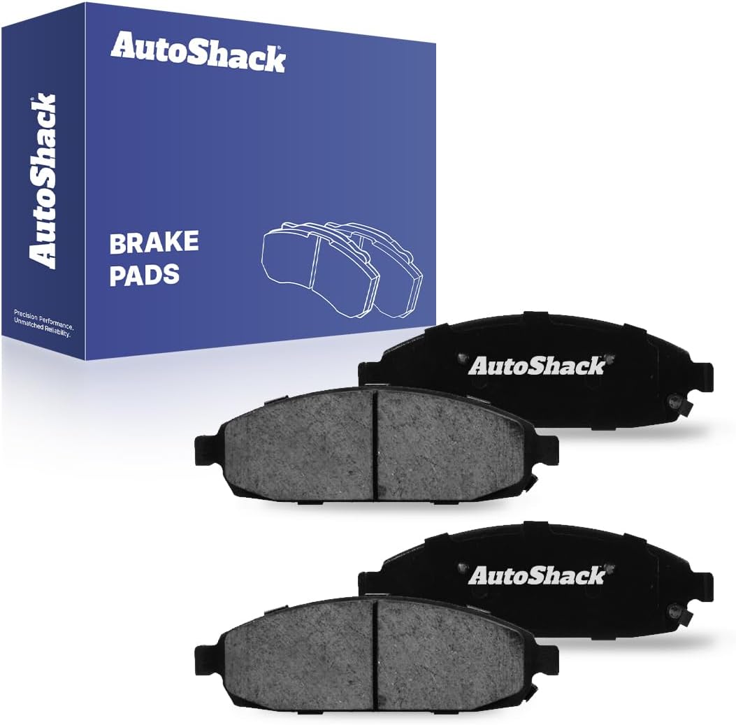 AutoShack Front Ceramic Brake Pad Set Replacement for 2005-2010 Jeep Grand Cherokee 2006-2010 Jeep Commander 4-PC
