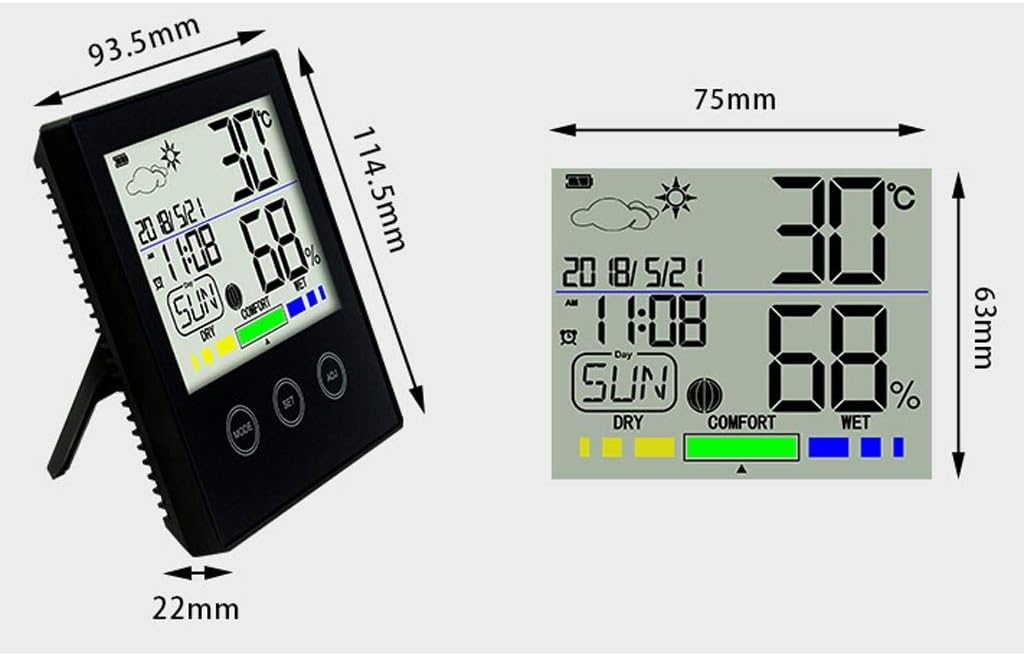 Room Thermometer Digital Indoor Comfort Level Thermometer and Hygrometer Digital Hygrometer Indoor Thermometer, Humidity Gauge