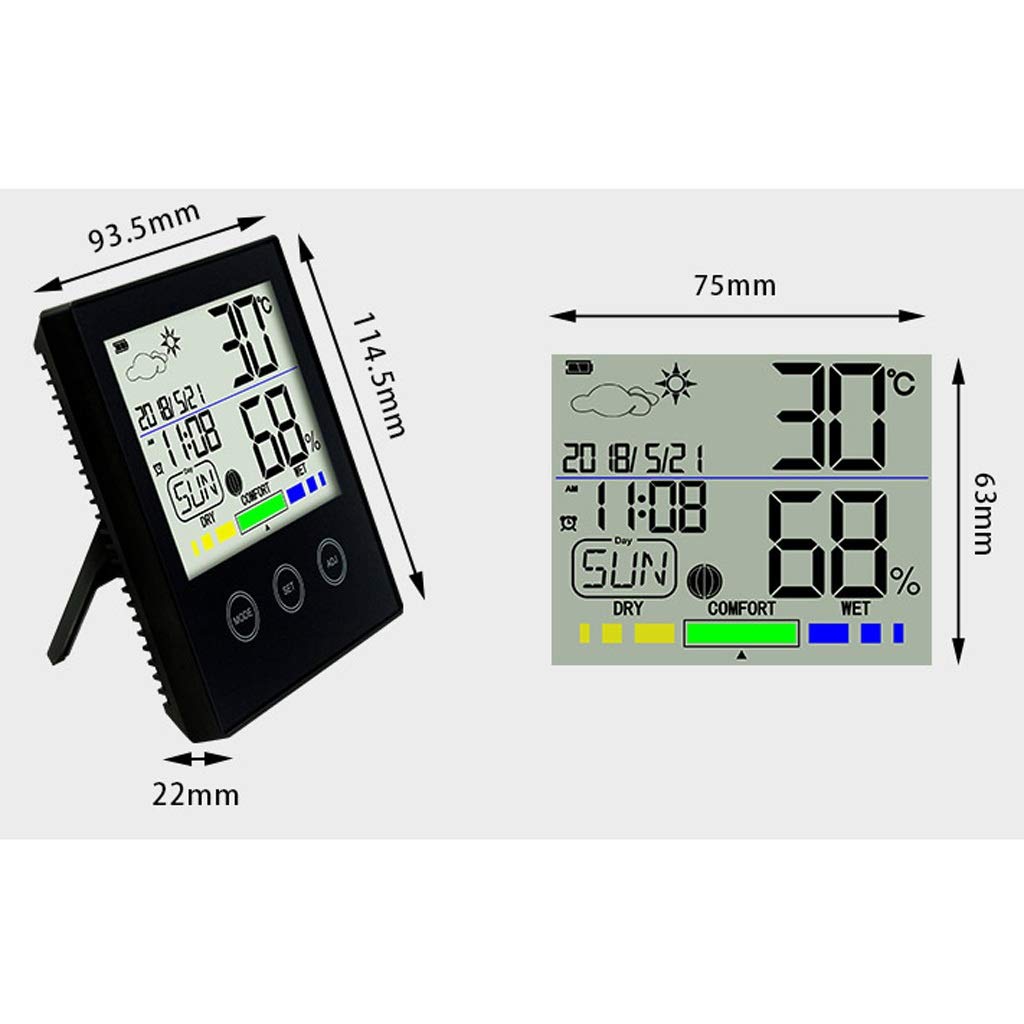 HBJWOV Room Thermometer Digital Indoor Comfort Level and Hygrometer, Humidity Gauge