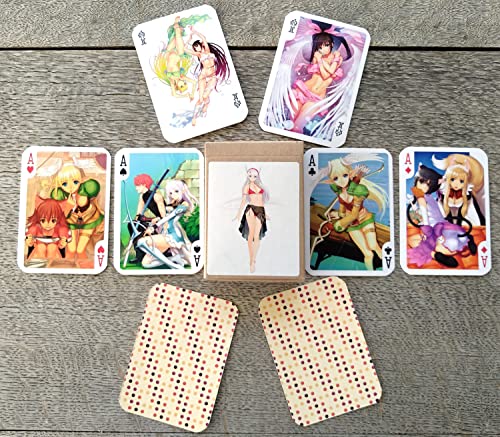 Flonzgift Anime Playing Cards # Poker Deck 54 Cards All Different # Shining Taka Tony Anime Manga Kawaii Girls Ecchi #TOP4