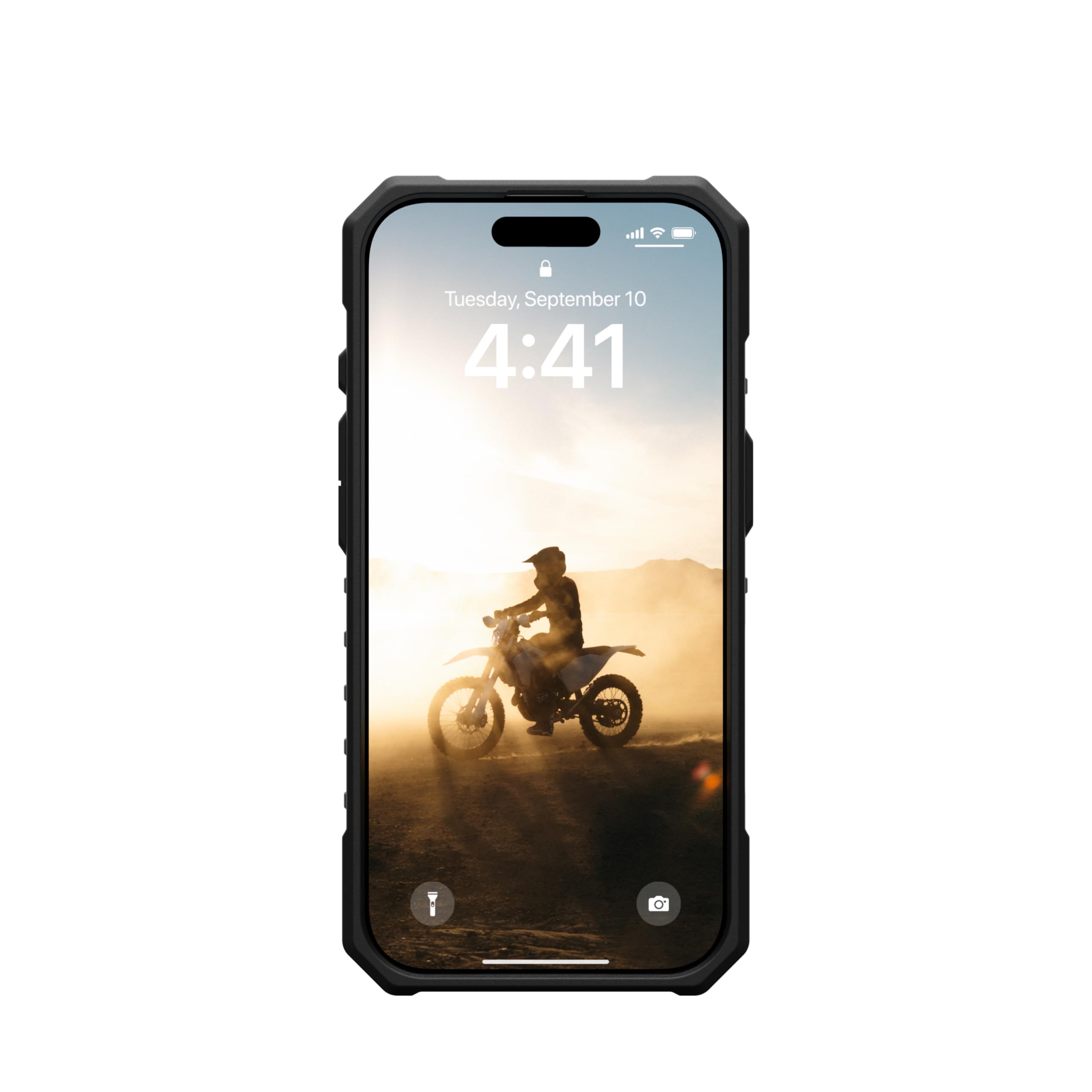 Urban Armor Gear Pathfinder MS Case compatibile con Apple iPhone 16 Pro Case (Ricarica wireless/magnetica compatibile, Protezione cadute standard militare) cenere (grigio trasparente)