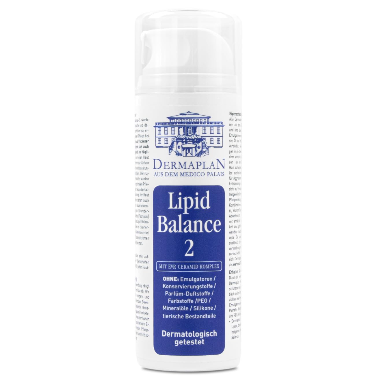 DERMAPLAN Lipid Balance 2 Feuchtigkeitscreme mit 30% Lipiden, 150 ml