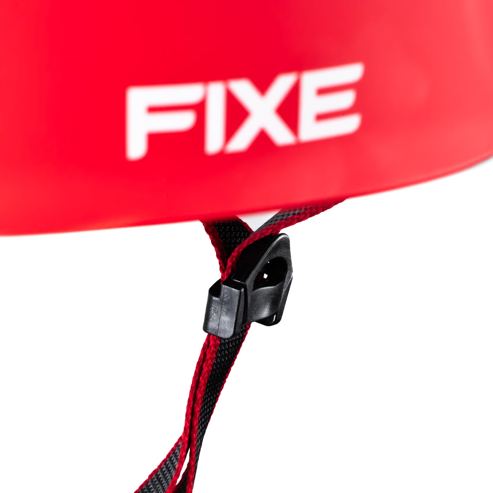 Fixe - Casco Escalada ABS Helmet - Cascos Escalada Roca, Alpinismo, Barranquismo, Espeleología y Vías Ferratas - Casco Unisex, Ajustable, Estradas de Aire - Rojo, 53-60 cm