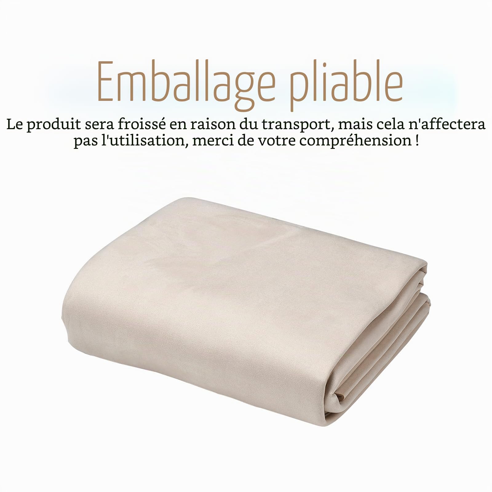 Tissu ciel de toit voiture 250x150cm, Suédine synthétique et éponge composite tissus interieur voiture pour véhicule, Camping-Car, Bateau, Camion (beige)