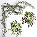 MYQG Flor Artificial Cuerda Artificial Wisteria Vid Guirnaldas Plantas Deja Al Aire...