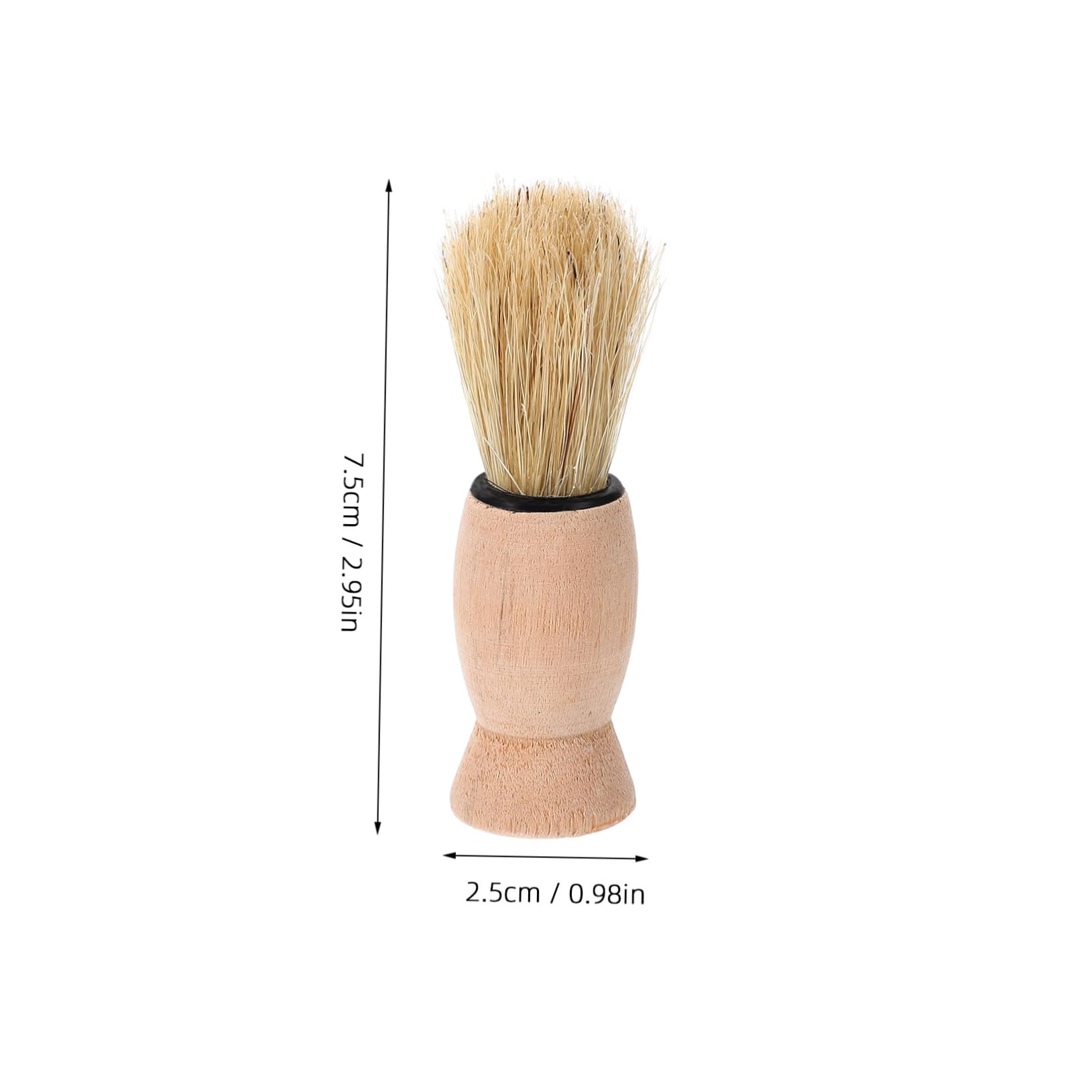 Ipetboom Men's Shaving Accessories Kit Barber Brush Handle Hair Duster Brush Barber Tools for Hair Salon