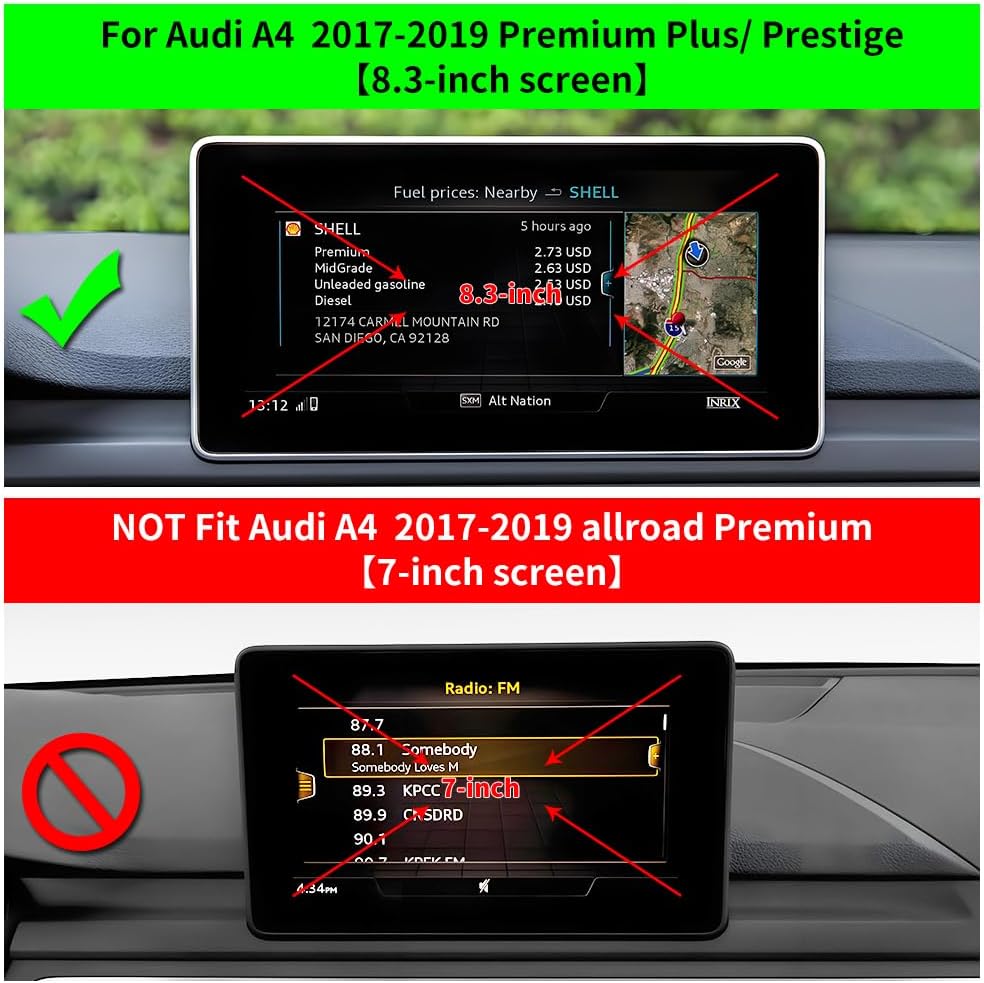 Car Phone Holder for 2017 2018 2019 Audi A4 and 2018-2019 A5 and 2018-2020 Q5 [ 8.3 inch Screen ] Premium Plus Prestige Auto Interior Accessories Cell Phones Mount Cellphone Mobile Cradle Stand