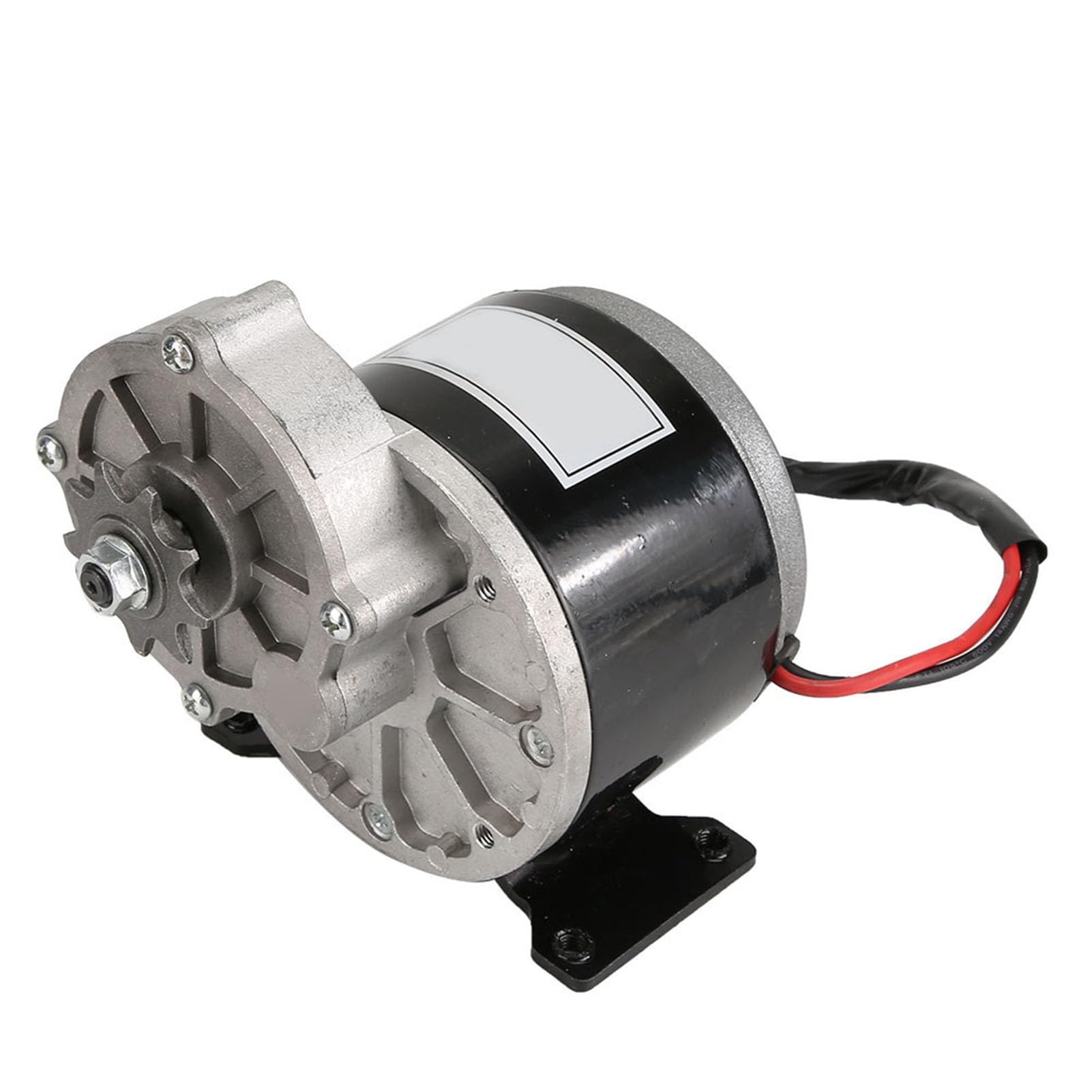 Motor Reductor de Engranajes de 12 V y 250 W para Bicicletas Eléctricas y Scooters con Piñón 9 Dientes - Motor CC Cepillado Alto par
