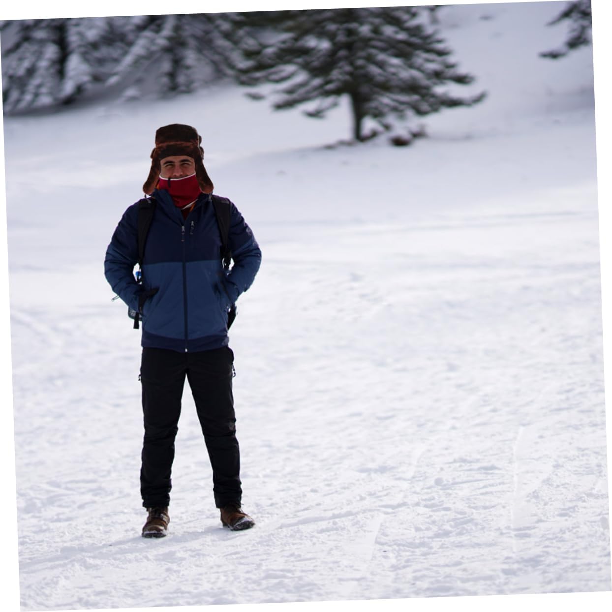 1pc Winter Hat for Men Thicken Warm Windproof Trapper Beanie Unisex Fleece Lined Warm Hat for Outdoor Activities Fits Great for Cold Weather Green