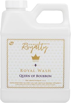Bourbon Royalty Royal Wash 64 Ounce High Efficiency Scented Fragranced Liquid Laundry Detergent, Queen of Bourbon, White