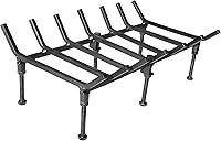 Vista 8 de TAFIEDA Soporte para leña para chimenea. Rejilla de chimenea de acero sólido resistente de 18 pulgadas. Rejilla de chimenea ajustable mejorada de 6