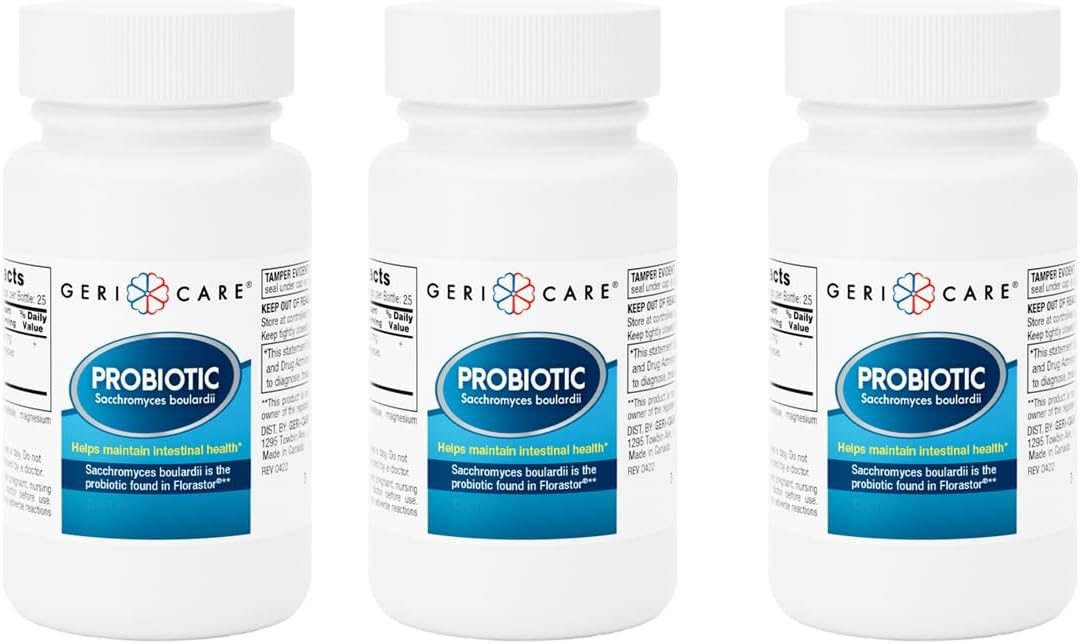 GeriCare Ultimate Probiotic and Digestive Health Supplement - Complete Gut Repair, Probiotics for Women and Men Lactose & Gluten Free - 50 Capsules (3 Pack)