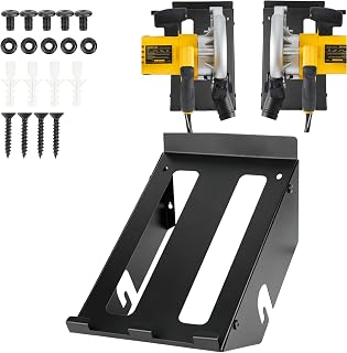 Circular Saw Holder, Thick Steel Circular Saw Wall Mount Hanger | Heavy-Duty Circular Saw Blade Storage Fit Most Brands,Saw Storage Rack & Organizer for Workshops,Garages, Tool Trailers