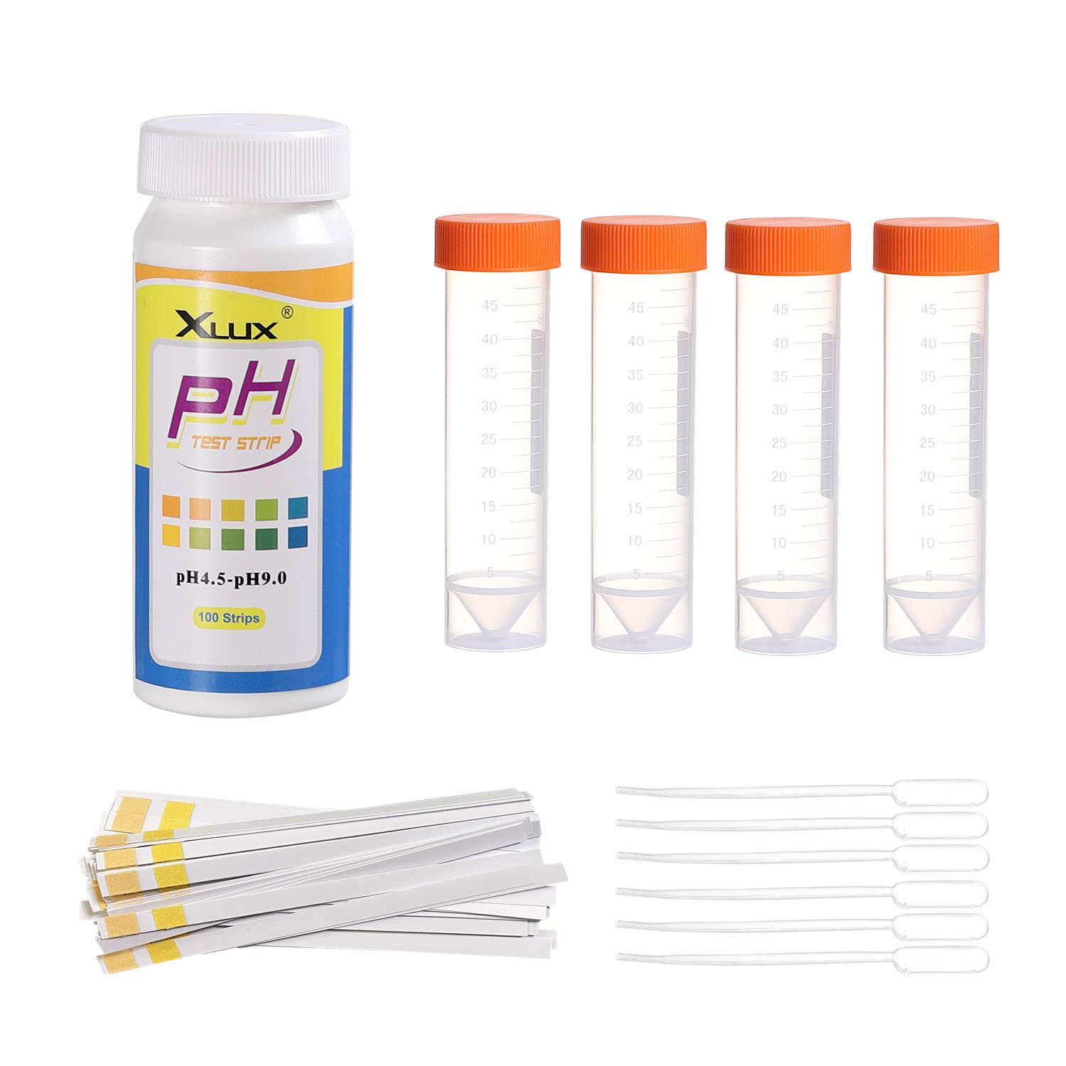 XLUX Soil ph Tester, Acidity Test Meter, Strips Kit 100 Tests, 4.5-9.0 Range