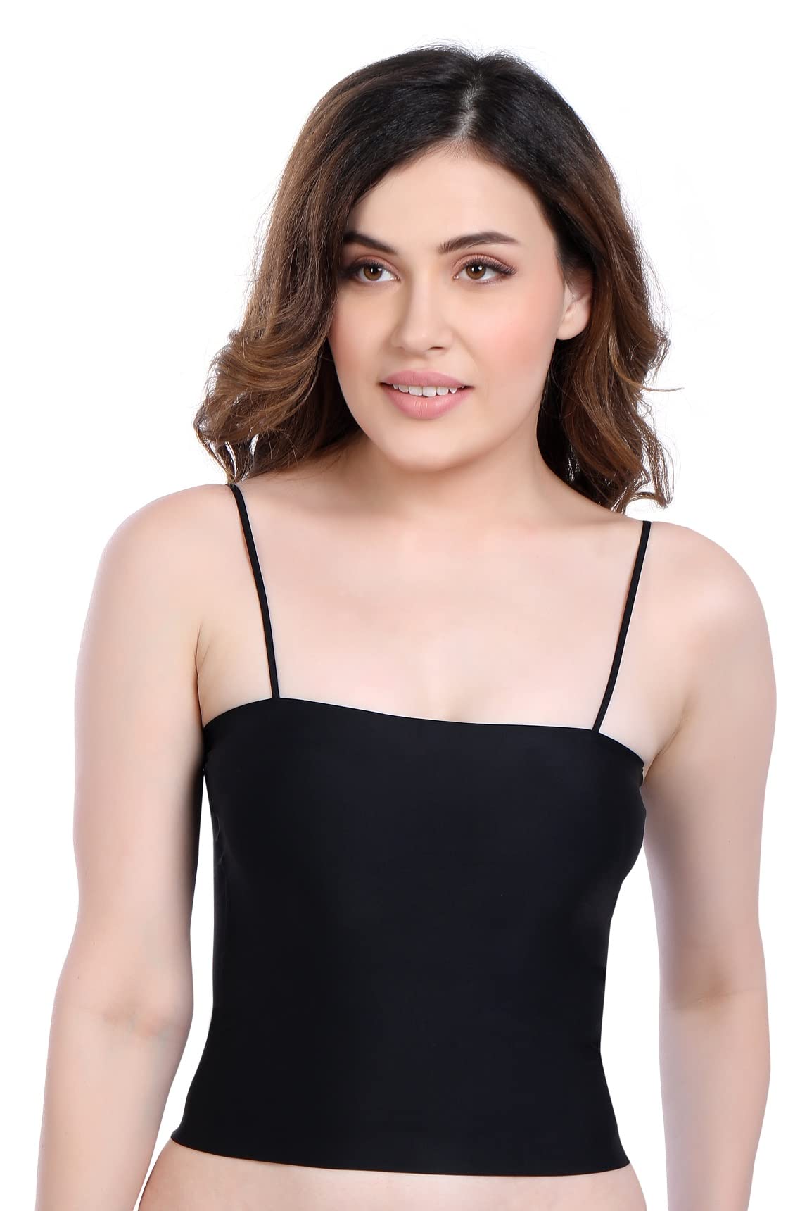 Women's Ice Silk Padded Bralettle Bra Relaxed Fit Camisole Wire Free-image-31