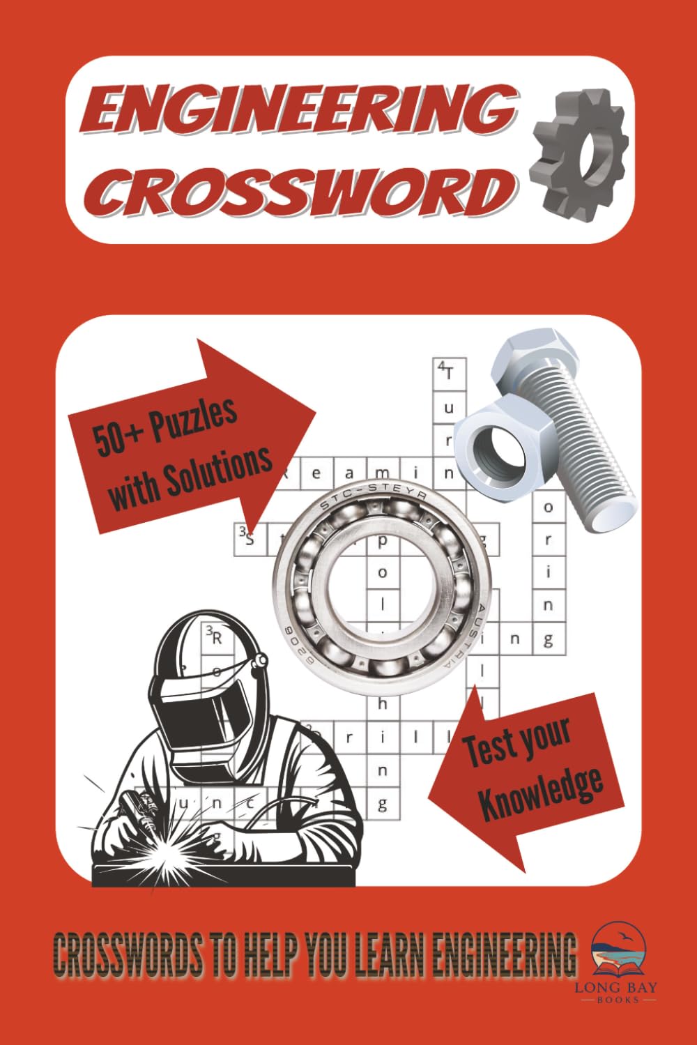 Engineering Crossword Puzzle Book: 50+ Puzzles with solutions | 6x9 inches 120 pages | Crosswords to help you learn Engineering