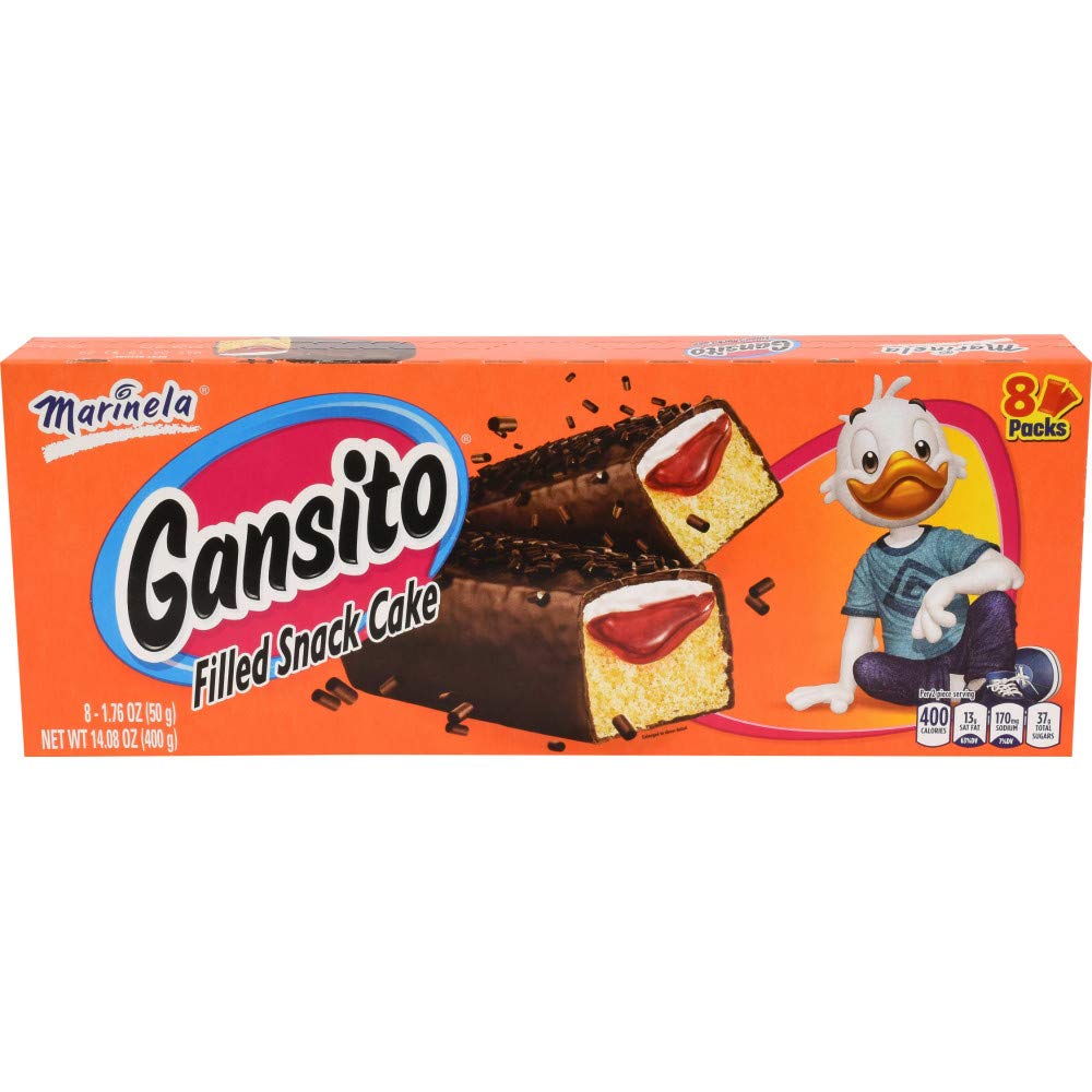 Marinela Gansito Strawberry and Crème Filled Snack Cakes