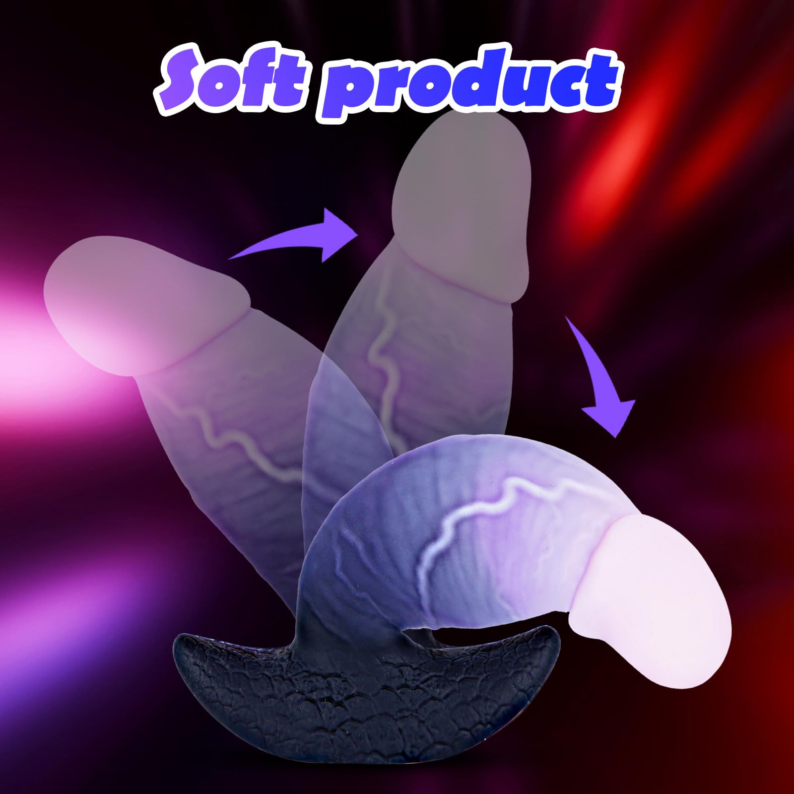 7" Soft Silicone Realistic Large Thick Dildo Butt Plug, Wearable Fantasy onster XL Anal Plug for Advanced, Realistic Thick Anal Trainer, Lifelike Glans Monster Horse Dildo Sex Toys for Men Women