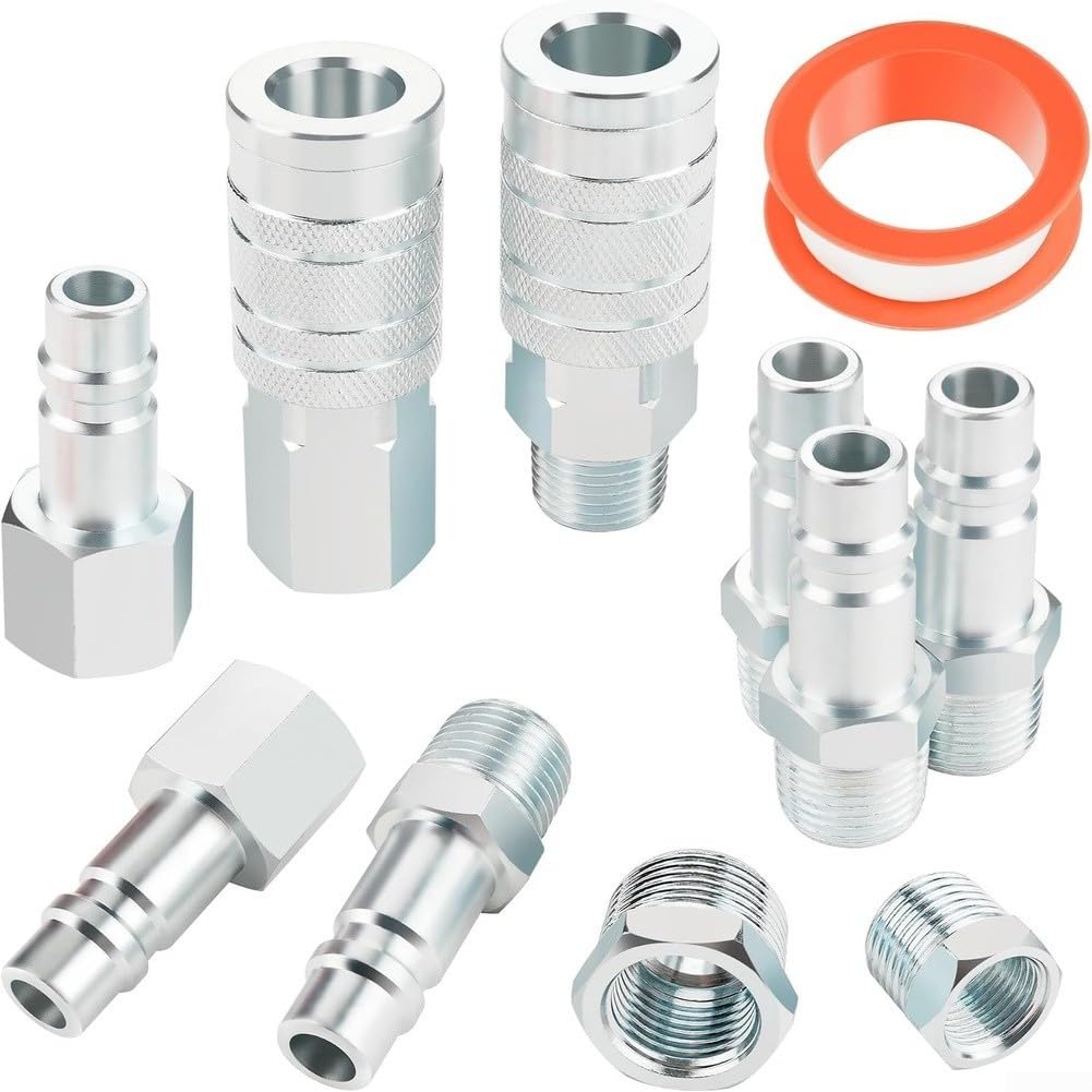 Connettori Rapidi per 1/2 Inch NPT Acciaio Set 10