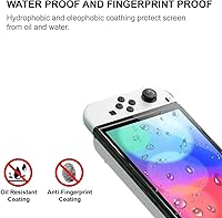 Vista 5 de Paquete de 2 protectores de pantalla de vidrio templado para Nintendo Switch OLED