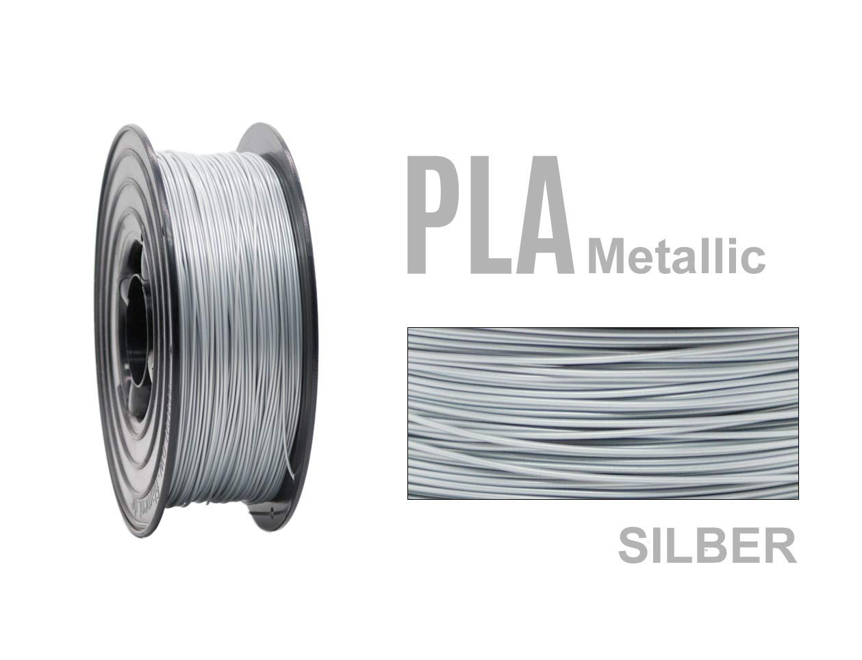PLA Filament 1,75mm 3D Drucker oder Stift 5 er Set 5x 1Kg Metallic Set
