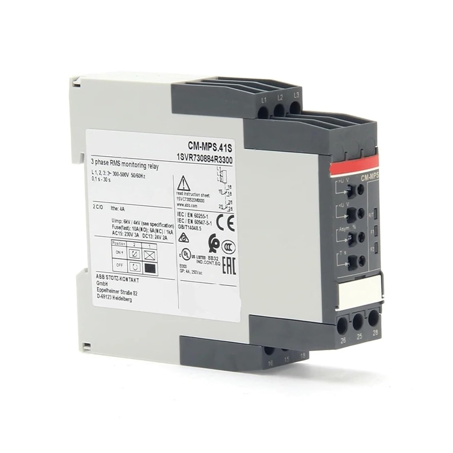 Relay CT-MVS.12S Multifunction 1c/o 24-48VDC Product ID: 1SVR730020R3100