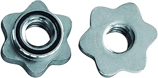 Tunturi 2 x Chrome Disc Lock Clamp for Discs and Weight Plates