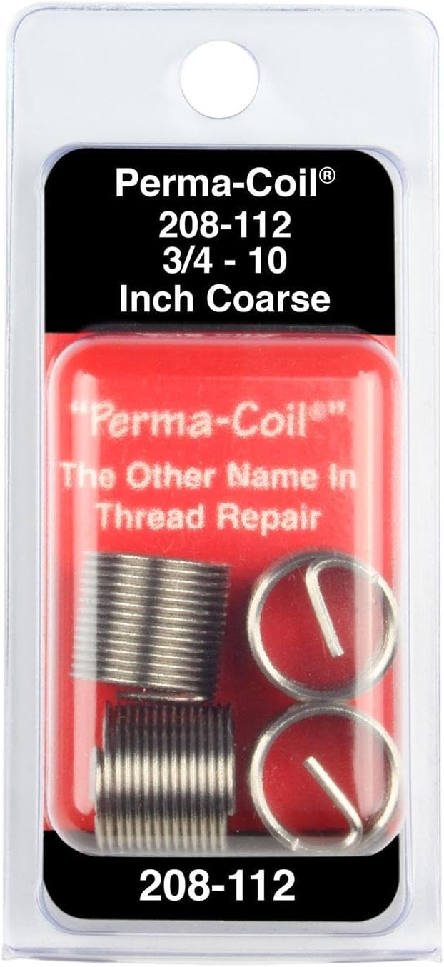 Perma-Coil 208-112 Thread Insert Pack 3/4-10 4PC Helicoil 5521-12