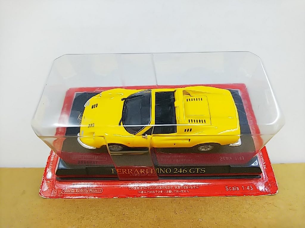 Amazon | □ アシェット 1/43 FERRARI DINO 246 GTS イエロー