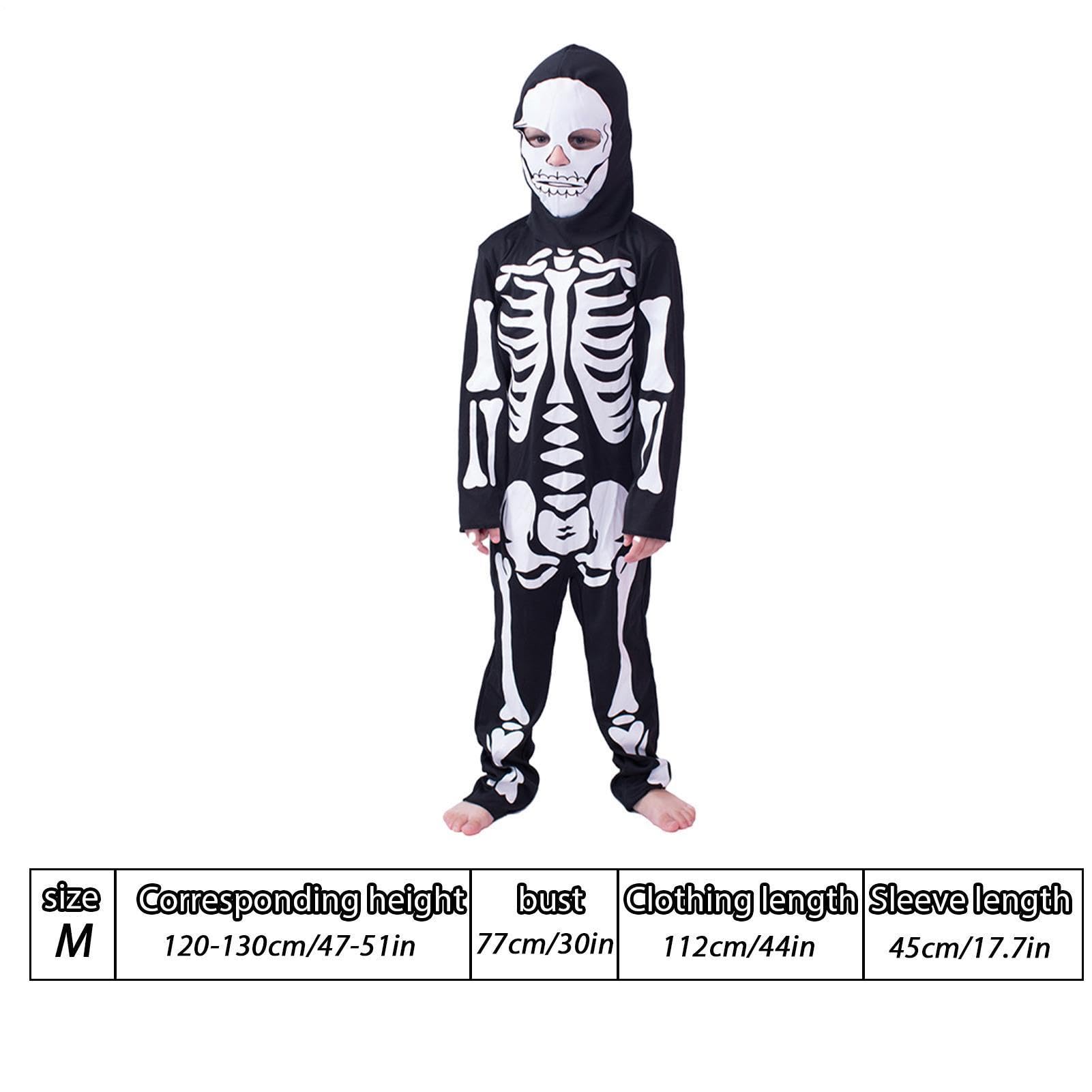 Traje Esqueleto Niño Mono Dulce Niño con Cubierta Facial